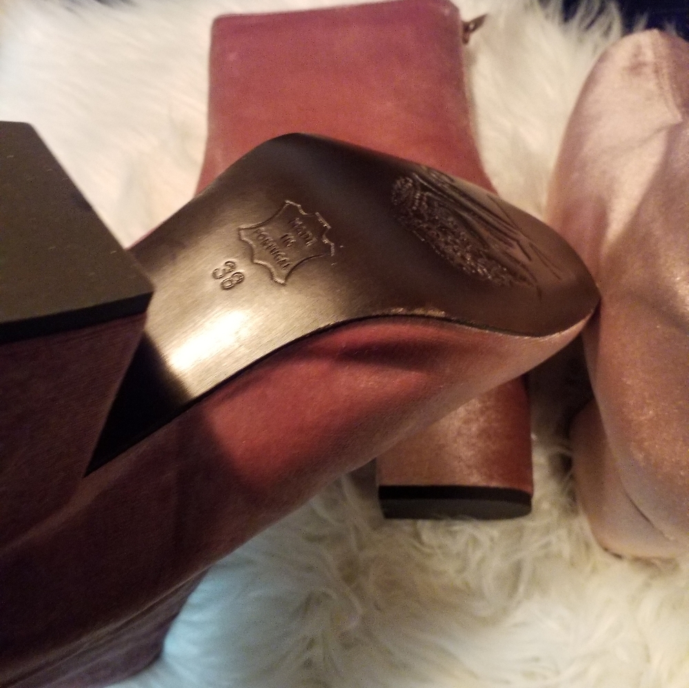 Free People Cecile Velvet Ankle Booties 6 & 8 - Picture 13 of 16